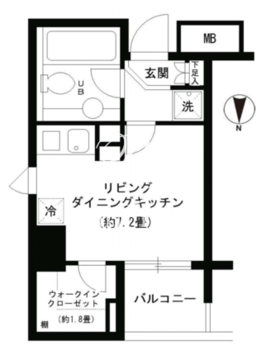 KDXレジデンス芝公園 505 間取り図