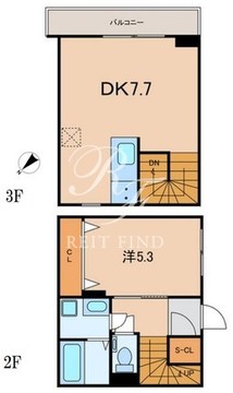 HJ PLACE MINAMIAOYAMA 202 間取り図