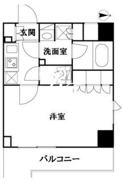 ルーブル池袋弐番館 201 間取り図