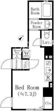 ＮＩＳＳＩＮ　ＶＩＬＬＡ　ＯＴＳＵＫＡ 101 間取り図