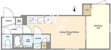 ウェルスクエアイズム用賀 303 間取り図