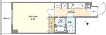 アルファコート東六郷 202 間取り図