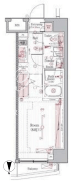 ブライズ住吉 201 間取り図