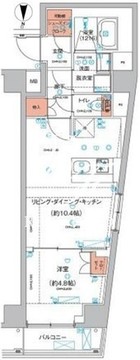 ハーモニーレジデンス東京羽田スカイブリッジ 403 間取り図