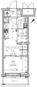 セジョリ鵜の木 104 間取り図