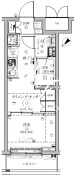 セジョリ鵜の木 106 間取り図