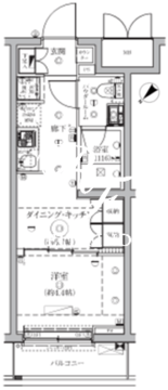 セジョリ鵜の木 206 間取り図