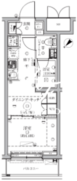セジョリ鵜の木 208 間取り図