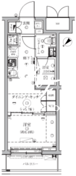 セジョリ鵜の木 308 間取り図