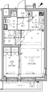 セジョリ鵜の木 214 間取り図