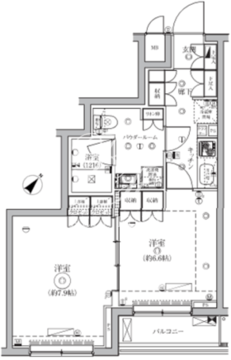 セジョリ鵜の木 222 間取り図