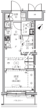 セジョリ鵜の木 415 間取り図