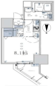 ライジングプレイス亀戸 511 間取り図