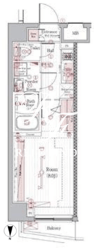 ブライズ住吉 404 間取り図