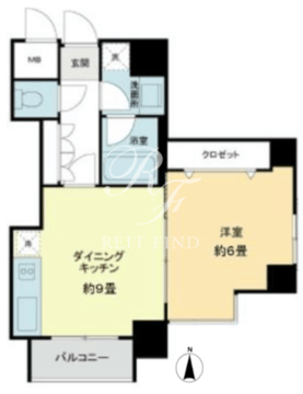 ベルファース市ヶ谷 601 間取り図