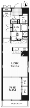 レピュア浅草 601 間取り図