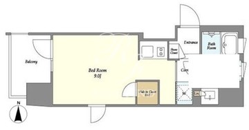 ミュプレ高田馬場 1208 間取り図