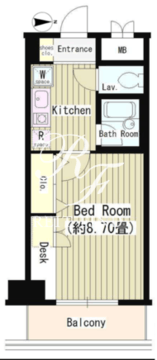 協和高輪マンション 402 間取り図