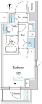 パークアクシス錦糸町スタイルズ 406 間取り図