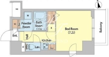 サイオン町屋 205 間取り図