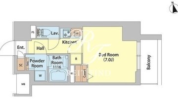 レフィールオーブ町屋駅前 301 間取り図
