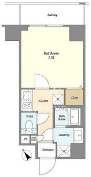 リビオメゾン入谷 1402 間取り図