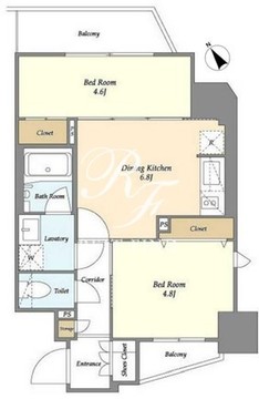 リビオメゾン入谷 704 間取り図