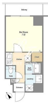 リビオメゾン入谷 202 間取り図