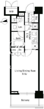 パークアクシス文京ステージ 1004 間取り図