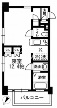 レジディア代々木2 203 間取り図