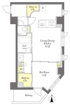 プライムメゾン西早稲田 201 間取り図