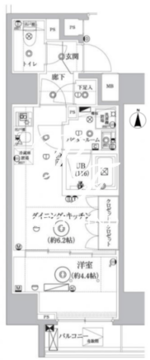 セジョリ東陽町 401 間取り図