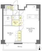 プライムメゾン西早稲田 503 間取り図