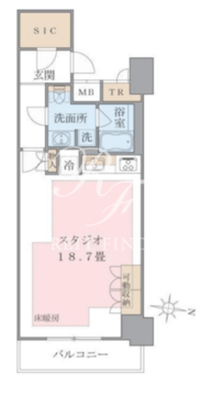 ブリリアイスト東雲キャナルコート 222 間取り図