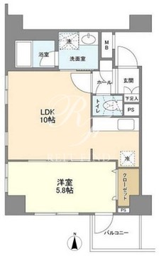 ワンルーフフラット戸越 306 間取り図