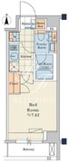 クレストコートTS吾妻橋 202 間取り図