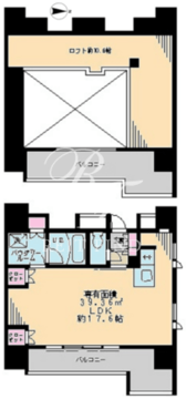 レジディア市谷薬王寺 1303 間取り図