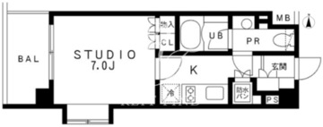 レジディア池袋 313 間取り図