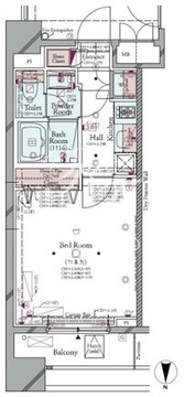 コンシェリア南麻布プラチナムスクエア 904 間取り図