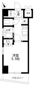 レジディア幡ヶ谷 501 間取り図