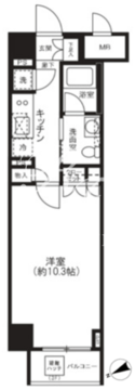 フィース水天宮前 216 間取り図
