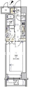 フィース水天宮前 414 間取り図