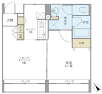 KDXレジデンス自由が丘 309 間取り図