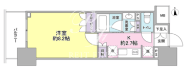 スタイリオ品川中延 411 間取り図