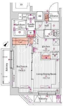 アルテシモレーヴ 601 間取り図