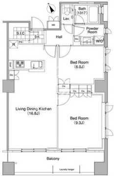 コンフォリア東池袋ウエスト 1203 間取り図