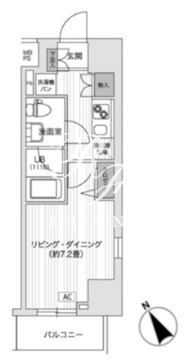 プライマル五反田 1001 間取り図