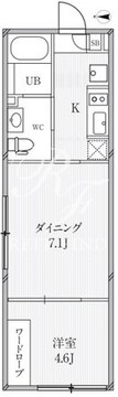ルクレ高田馬場 502 間取り図