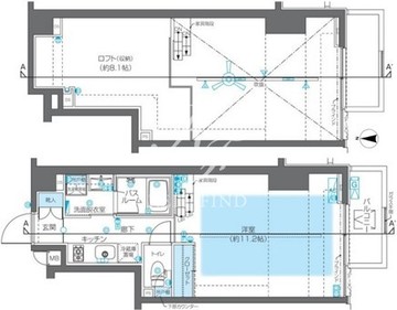 ズーム神宮前 1202 間取り図