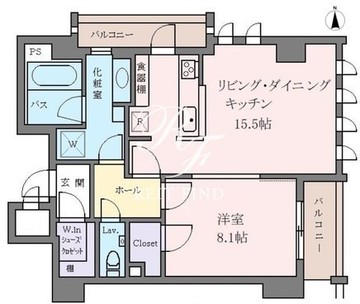 プレミアム白金台 302 間取り図